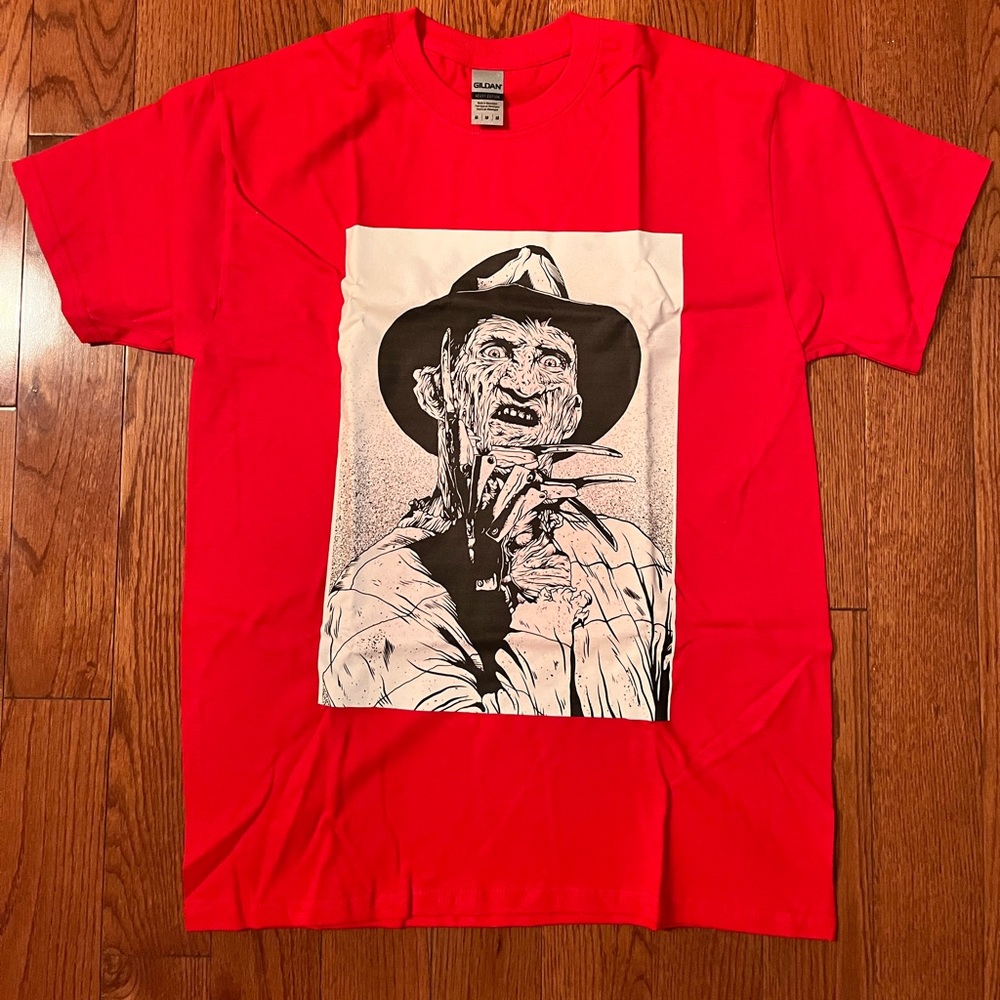 Freddy T shirt Front and Back medium.  New